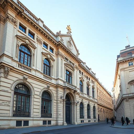 Faäade de l'Académie d'Art Dramatique Lumière, bâtiment historique situé dans le centre de Lyon.